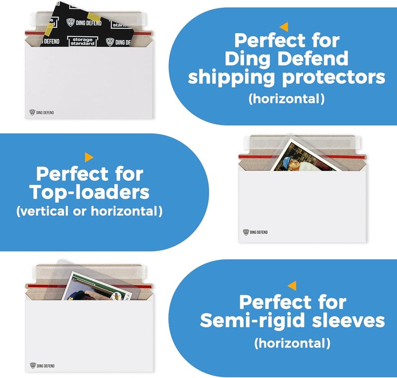 Storage Standard 110-Pack Card Shipping Envelopes - 7 x 4.35 Inches Trading Cards Self-Adhesive Mailers, Perfect Fit for Semi-Rigid Sleeves, Toploaders & Ding Defend Protectors - Hobby Mailing Supplies - Image 5